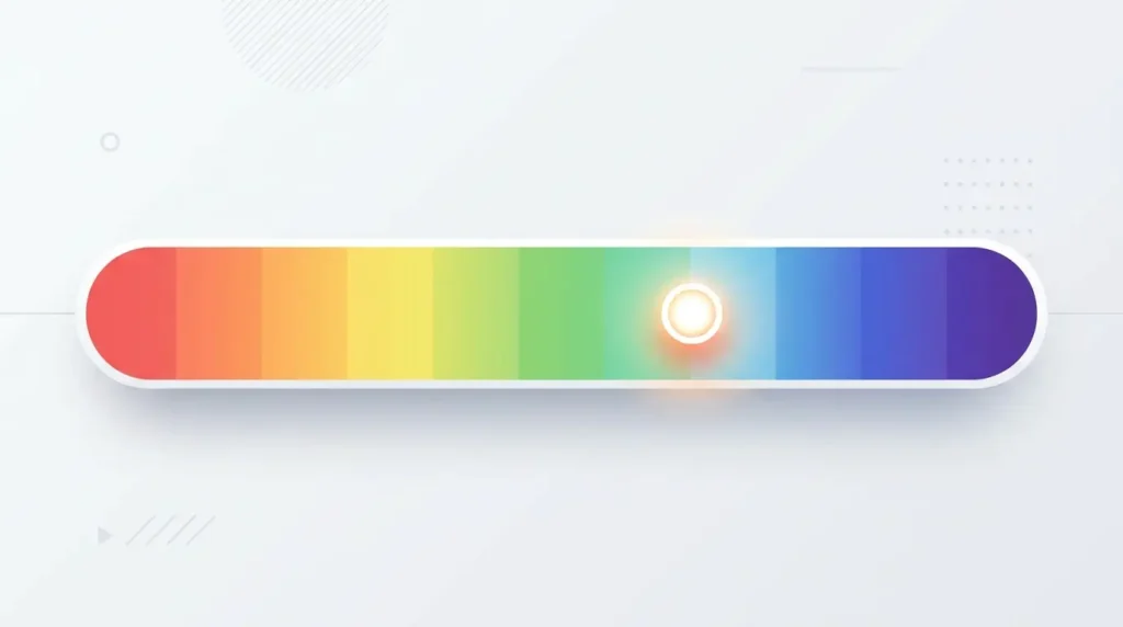 Color gradient pH scale from acidic red to alkaline violet, with a marker highlighting baking soda's mildly alkaline position around pH 8.3